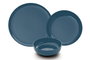 Hermia Vajilla de Porcelana de 12 Piezas Azul Oscuro MOD12Y1A740925